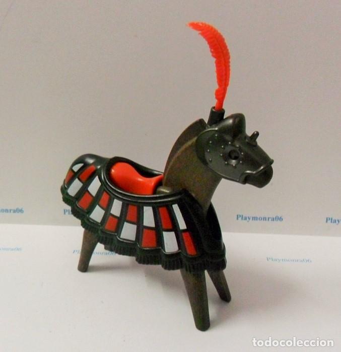Playmobil: PLAYMOBIL P103 CABALLO NEGRO 1&ordf; EPOCA CON MONTURA MEDIEVAL