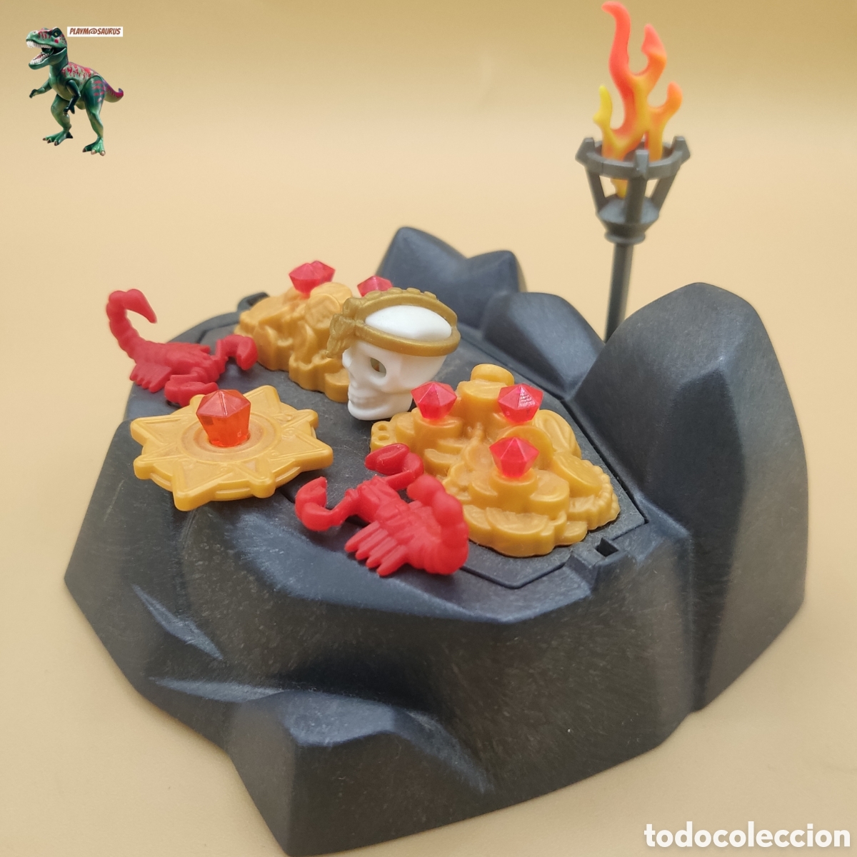 Playmobil: Playmobil escondite pirata trampa giratoria tesoro oro joyas calavera isla 6683 5135 4290 3940