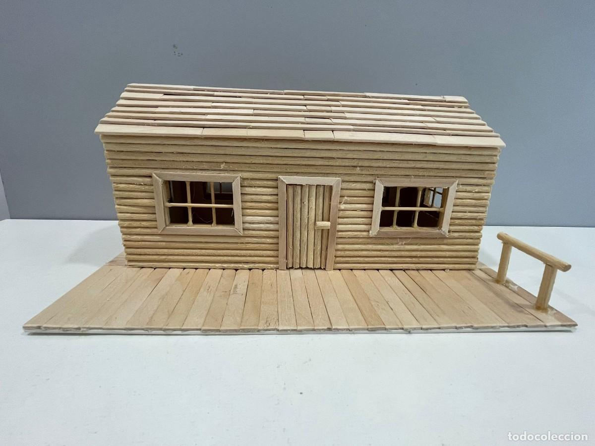 Playmobil: Miniatura casa de madera artesanal - Foto 3