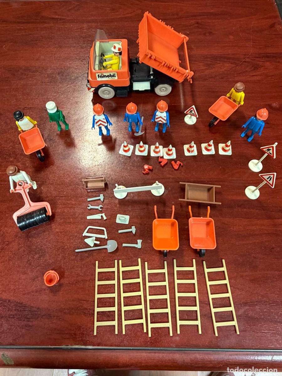 Playmobil: SET DE PLAYMOBIL - FAMOBIL OBREROS GEOBRA 1974 55 PIEZAS