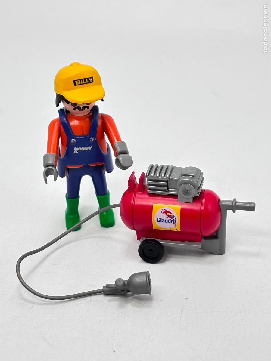 Playmobil: Playmobil figura con compresor de pintar