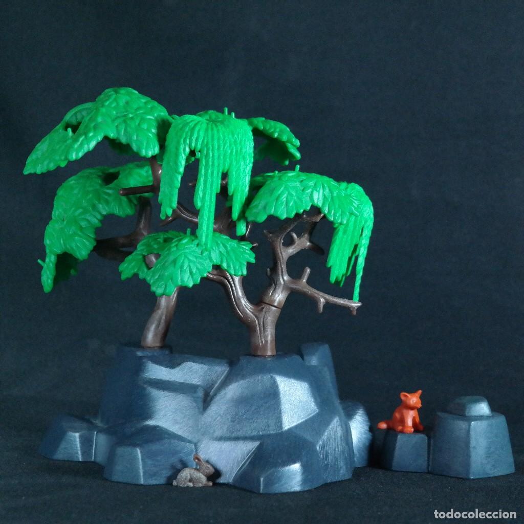 Playmobil: Playmobil arboles con roca cueva ☼