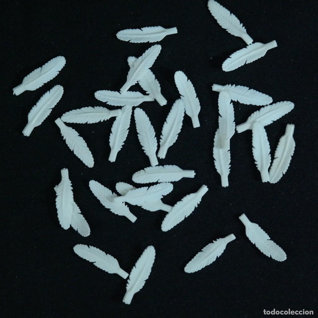 Playmobil: Playmobil plumas goma totalmente blancas ☼