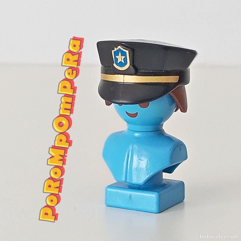 Playmobil: PLAYMOBIL gorra negra logo dorado polic&iacute;a sombrero agente O5