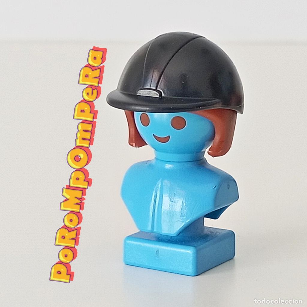 Playmobil: PLAYMOBIL casco negro jinete amazona 4167 5110 5221 5224 5418 5520 5983 6617 sombrero h&iacute;pica O5