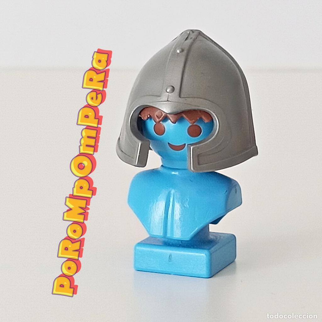 Playmobil: PLAYMOBIL casco plateado protector mejillas guerrero b&aacute;rbaro caballero medieval CUSTOM/COMPLETAR O5