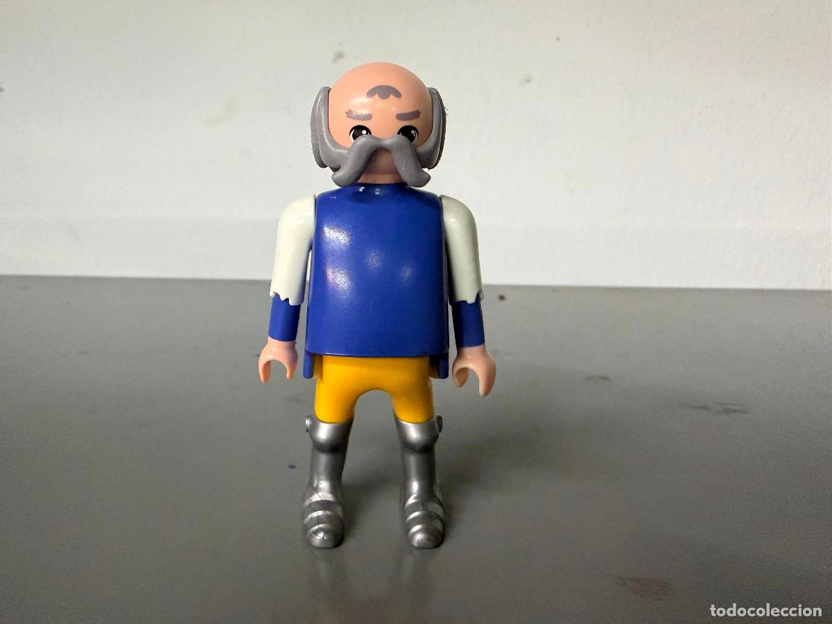 Playmobil: playmobil figura MEDIEVAL CON BIGOTE GRIS GORDITO SERIE SUPER 4 CALVO 6698 -mix30R