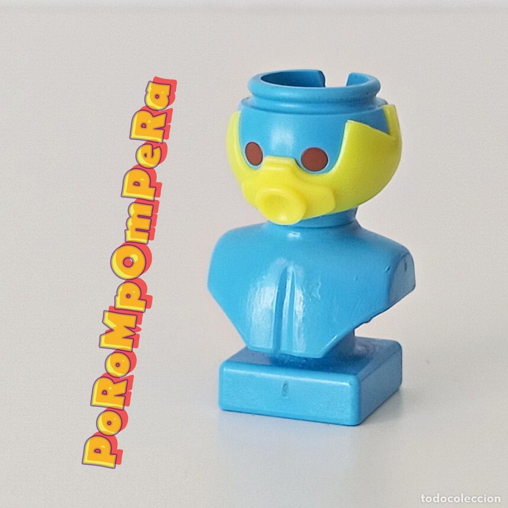 Playmobil: PLAYMOBIL m&aacute;scara de gas ne&oacute;n antig&aacute;s ox&iacute;geno agente polic&iacute;a CUSTOM/COMPLETAR O7