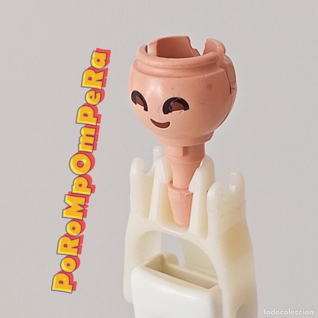 Playmobil: PLAYMOBIL cabeza p&aacute;rpado negro REPUESTO/CUSTOM/COMPLETAR O7