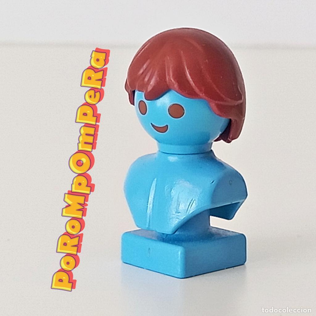 Playmobil: PLAYMOBIL peluca marr&oacute;n brillo flequillo despeinado pelo casta&ntilde;o cabello CUSTOM/COMPLETAR O7