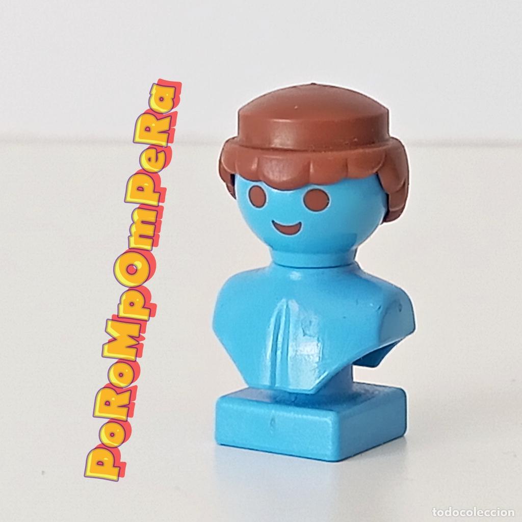 Playmobil: PLAYMOBIL peluca flequillo corto redondeado marr&oacute;n pelo casta&ntilde;o cabello CUSTOM/COMPLETAR O7