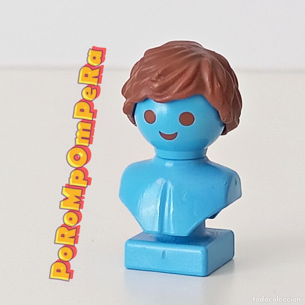 Playmobil: PLAYMOBIL peluca marr&oacute;n pelo casta&ntilde;o ligeramente despeinado cabello CUSTOM/COMPLETAR O7