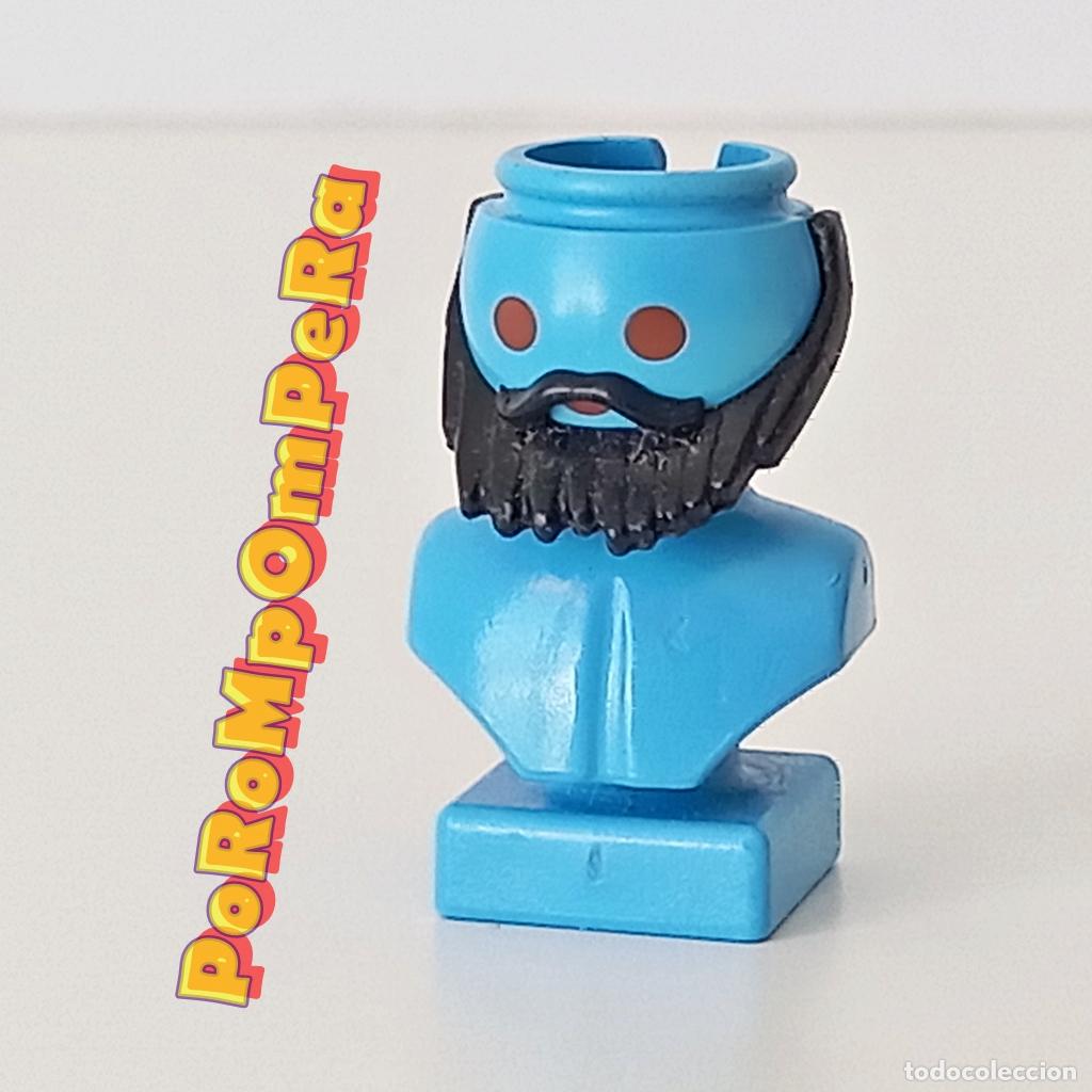 Playmobil: PLAYMOBIL barba puntiaguda negra con bigote moderna moreno CUSTOM/COMPLETAR O7