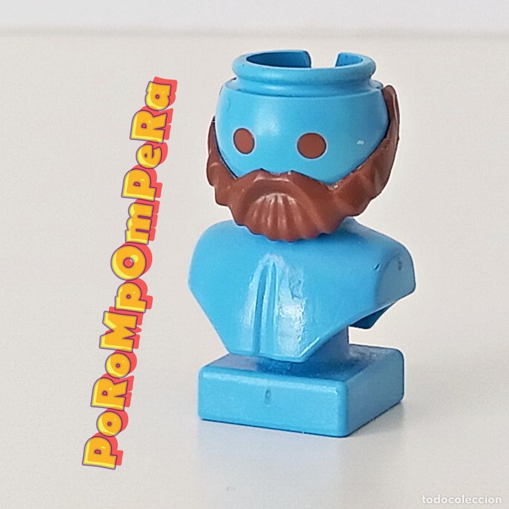 Playmobil: PLAYMOBIL barba moderna corta con bigote marr&oacute;n casta&ntilde;o CUSTOM/COMPLETAR O7