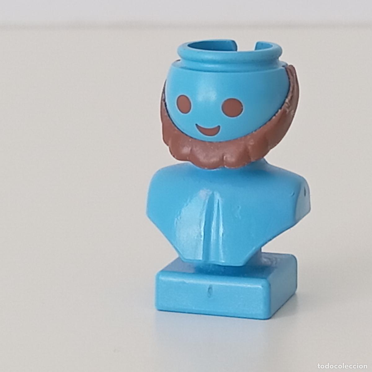 Playmobil: PLAYMOBIL barba marr&oacute;n redondeada casta&ntilde;o CUSTOM/COMPLETAR O7 - Foto 2