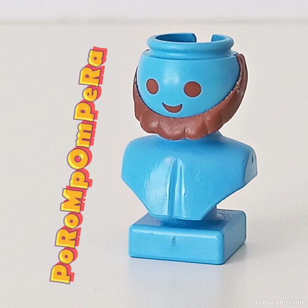 Playmobil: PLAYMOBIL barba marr&oacute;n redondeada casta&ntilde;o CUSTOM/COMPLETAR O7 - Foto 1