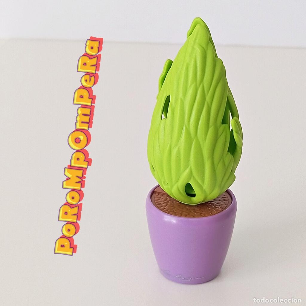 Playmobil: PLAYMOBIL macetero redondo morado Lechuza con cipr&eacute;s peque&ntilde;o planta maceta jard&iacute;n CG4