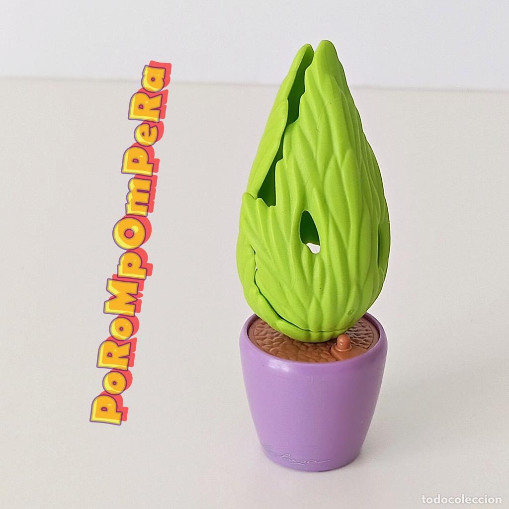 Playmobil: PLAYMOBIL macetero redondo morado Lechuza con cipr&eacute;s peque&ntilde;o planta maceta jard&iacute;n CG4