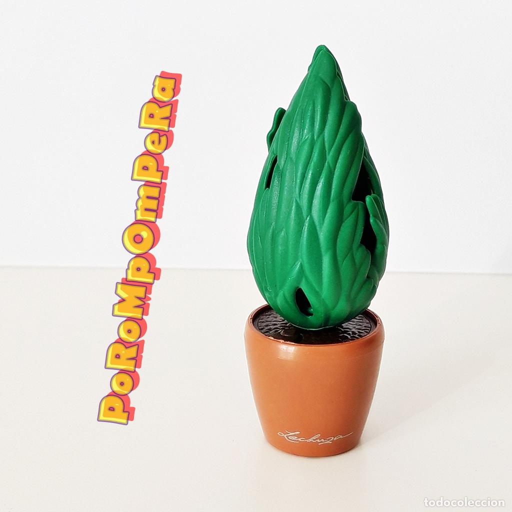 Playmobil: PLAYMOBIL macetero redondo marr&oacute;n Lechuza con cipr&eacute;s peque&ntilde;o planta maceta jard&iacute;n CG3