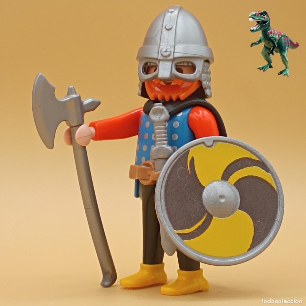 Playmobil: Playmobil figura guerrero vikingo saqueador nordico berserker drakkar barbaro medieval