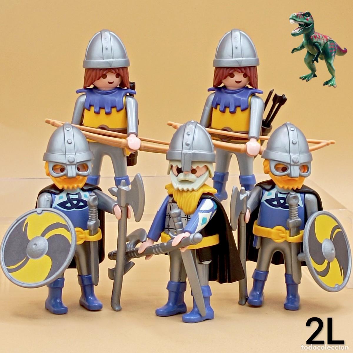 Playmobil: Playmobil lote batallon vikingos ejercito nordico guerreros berserker barbaros drakkar medieval