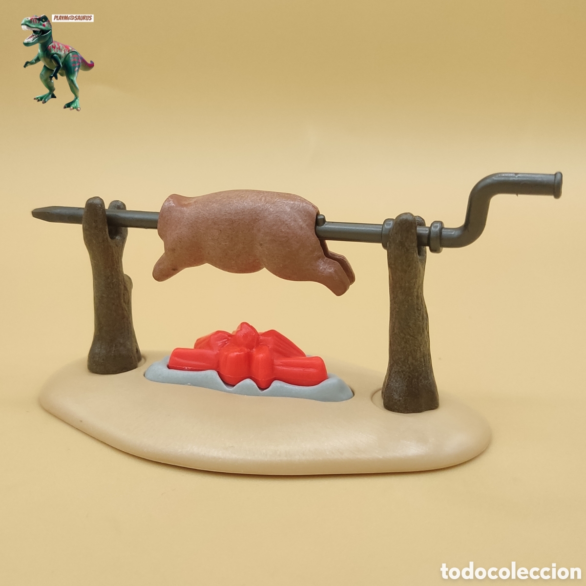 Playmobil: Playmobil hoguera campamento asado cochinillo parrilla medieval vikingos romanos piratas 3794 9989