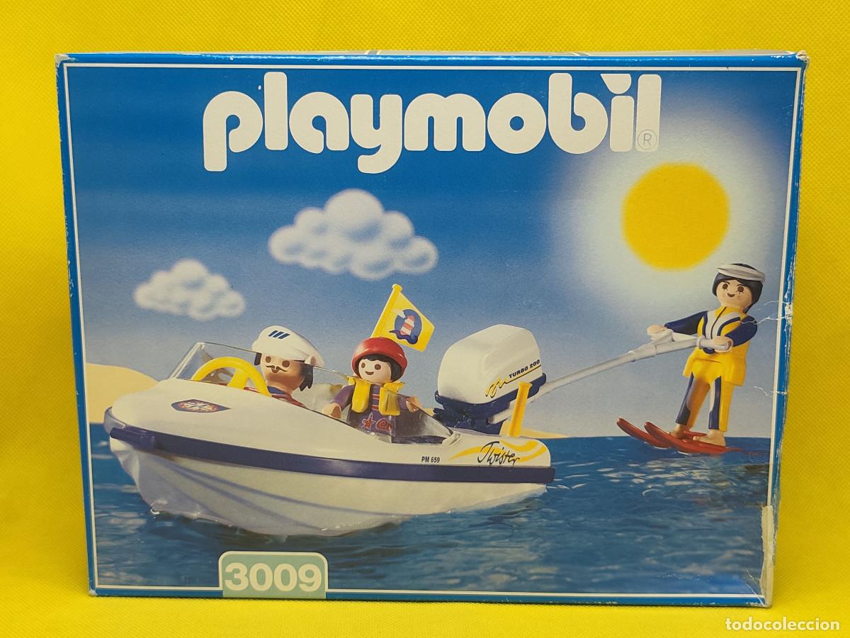 Playmobil: Playmobil Motor fuera de borda con esquiadora acu&aacute;tica REF 3009