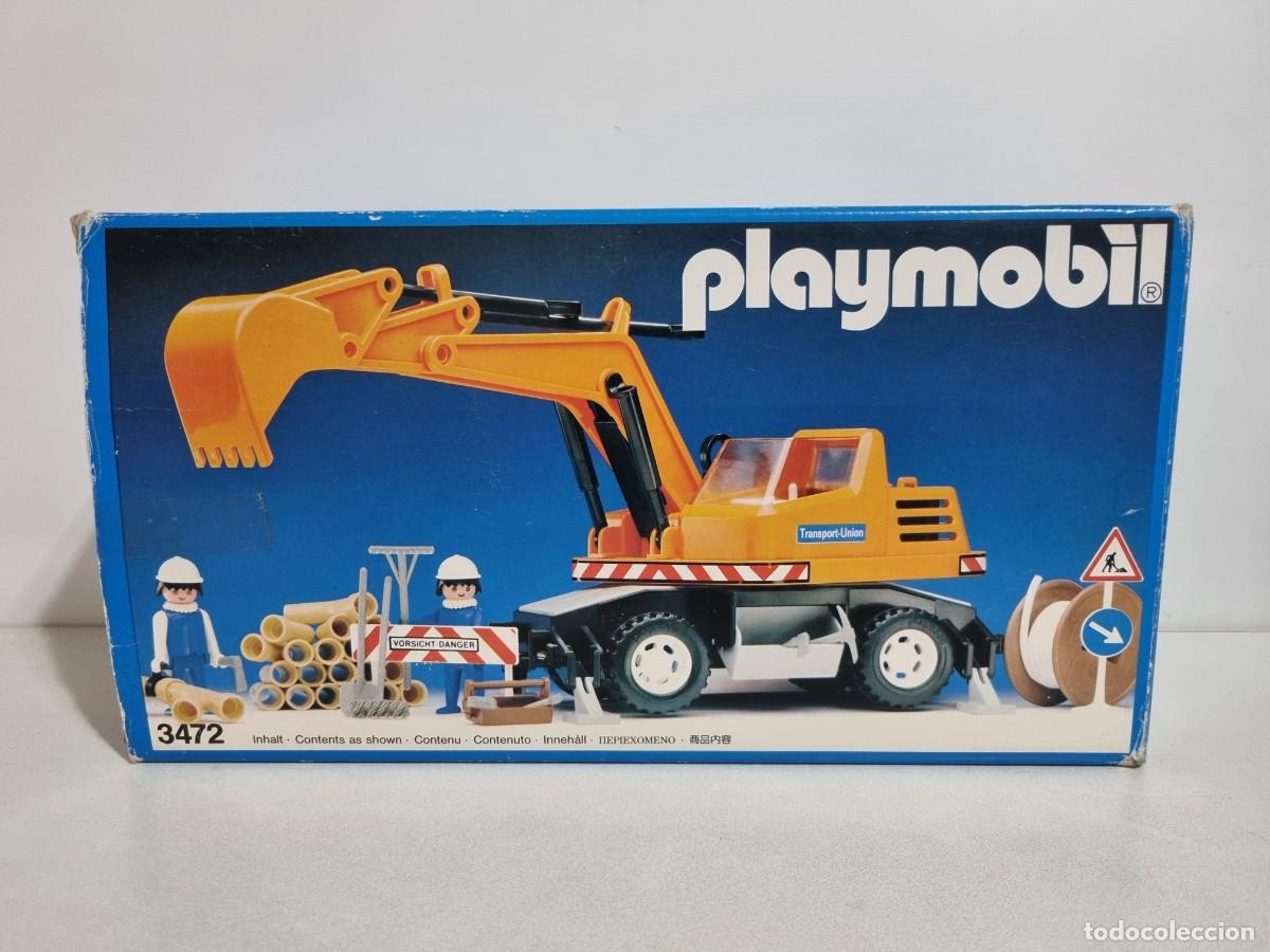 Playmobil: Playmobil 3472 Vehiculo Excavadora Retroexcavadora Obra Construccion Maquinaria