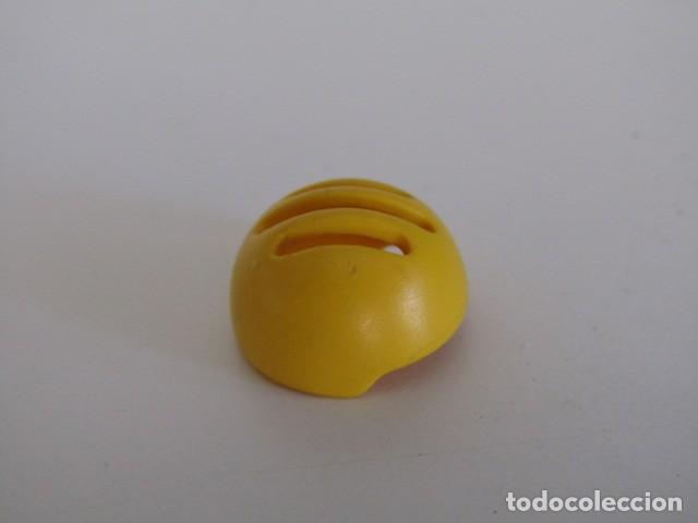 Playmobil: DIFICIL CASCO AMARILLO KARTS SKATE NI&Ntilde;O ANTIGUO PLAYMOBIL
