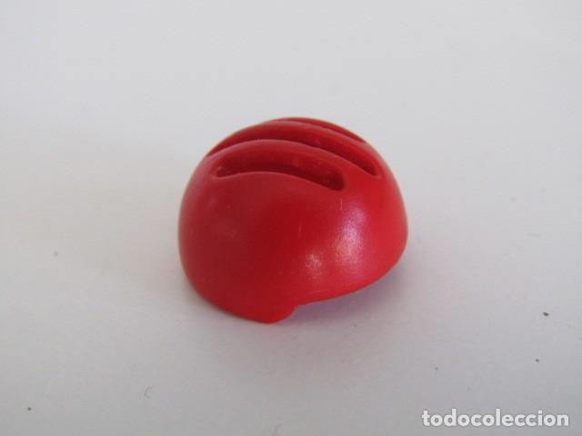 Playmobil: DIFICIL CASCO ROJO KARTS SKATE NI&Ntilde;O ANTIGUO PLAYMOBIL