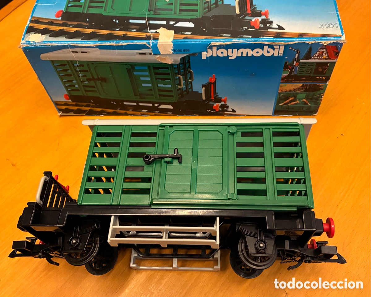 Playmobil: Playmobil vag&oacute;n de ganado Ref. 4101