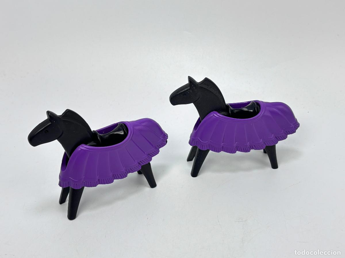 Playmobil: Playmobil lote caballo con manta morado