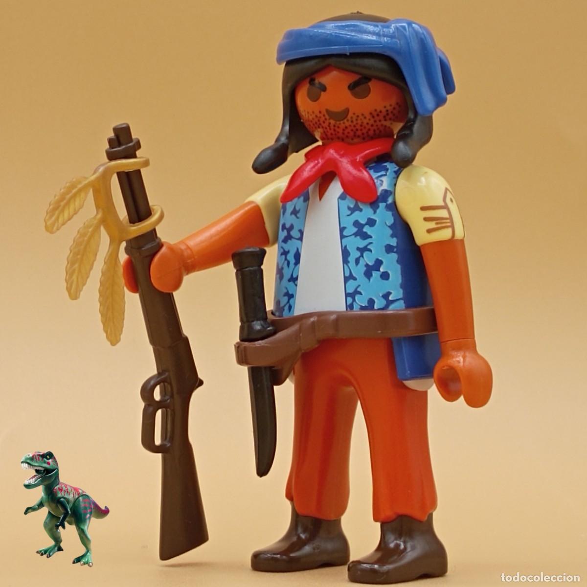 Playmobil: Playmobil figura guerrero nativo americano indio renegado forajido bandido oeste western