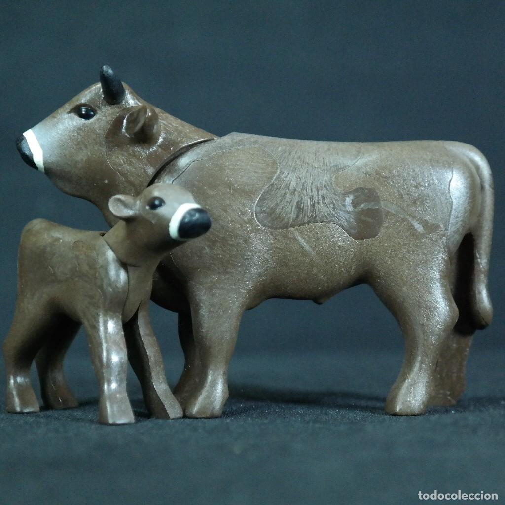 Playmobil: Playmobil vaca con ternero ☼