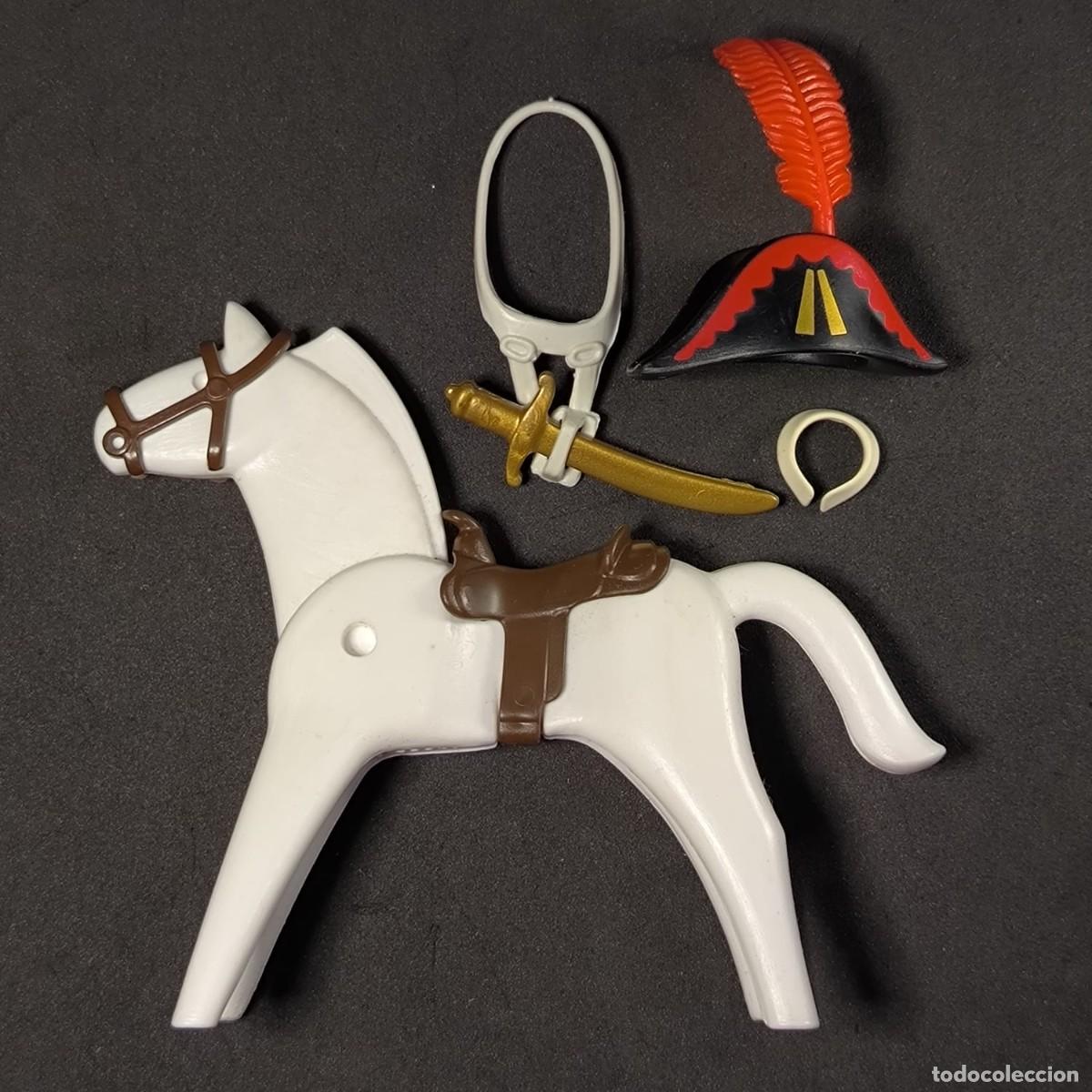 Playmobil: Playmobil accesorios soldado con caballo ☼