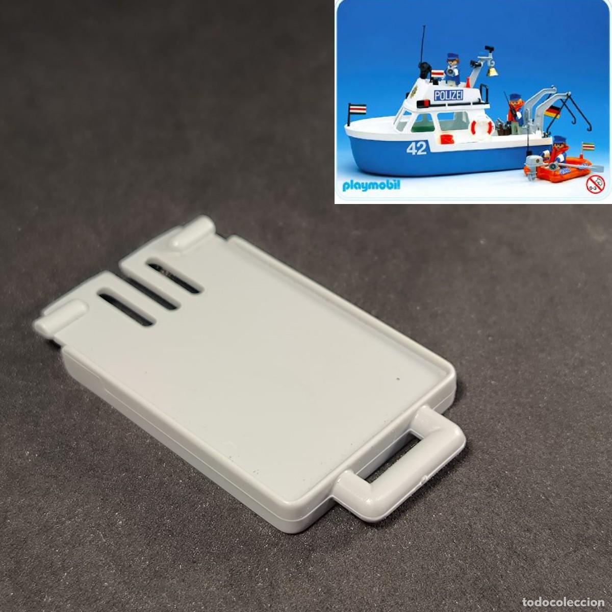 Playmobil: Playmobil tapita gris barco patrullero 3539 bombero ☼