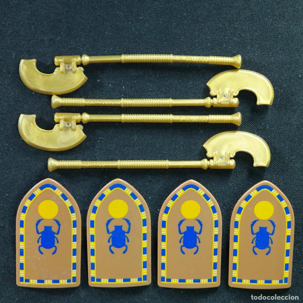 Playmobil: Playmobil escudos y hachas largas egipcias ☼
