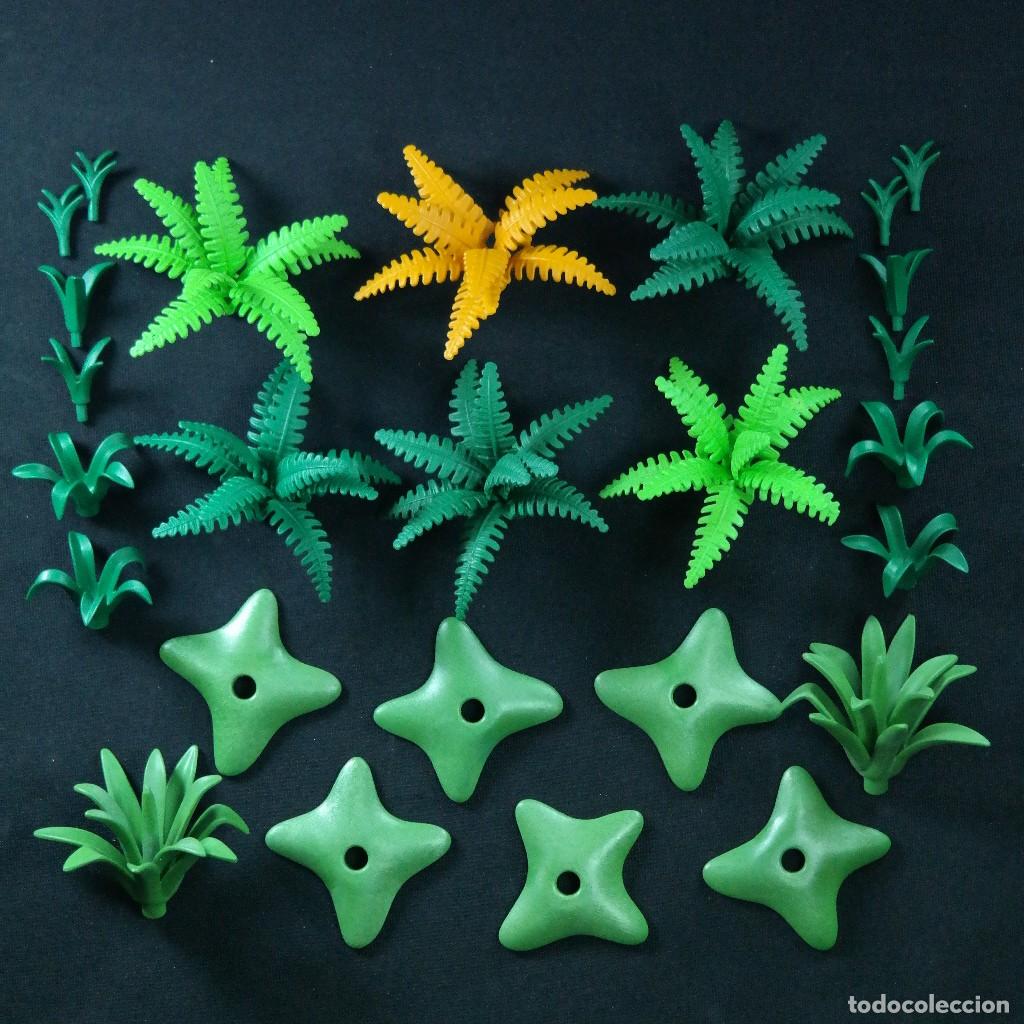 Playmobil: Playmobil vegetacion helechos, agaves con bases ☼