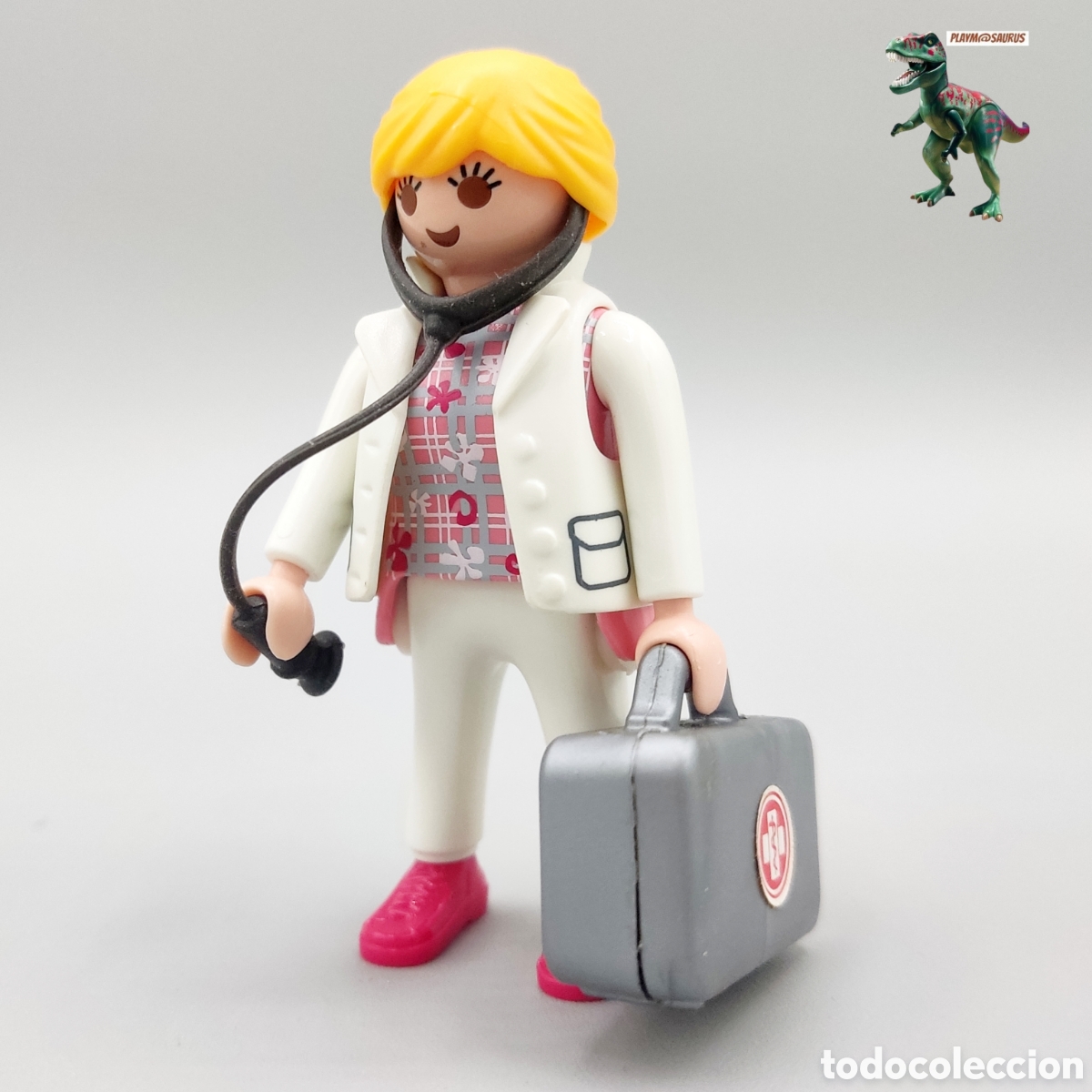 Playmobil: Playmobil figura mujer enfermera medico de urgencias doctora hospital 3432 3456 3459 3490 3495 3224