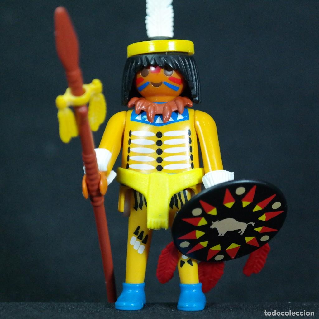 Playmobil: Playmobil indio con escudo negro ☼