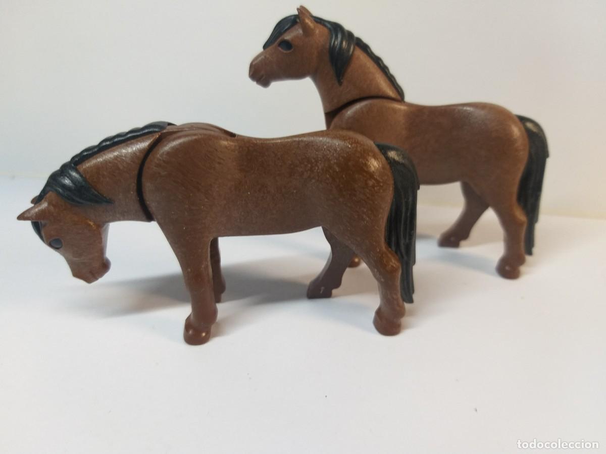 Playmobil: PLAYMOBIL - PAREJA PEQUE&Ntilde;OS CABALLOS - CITY, OESTE, ROMANO ETC..