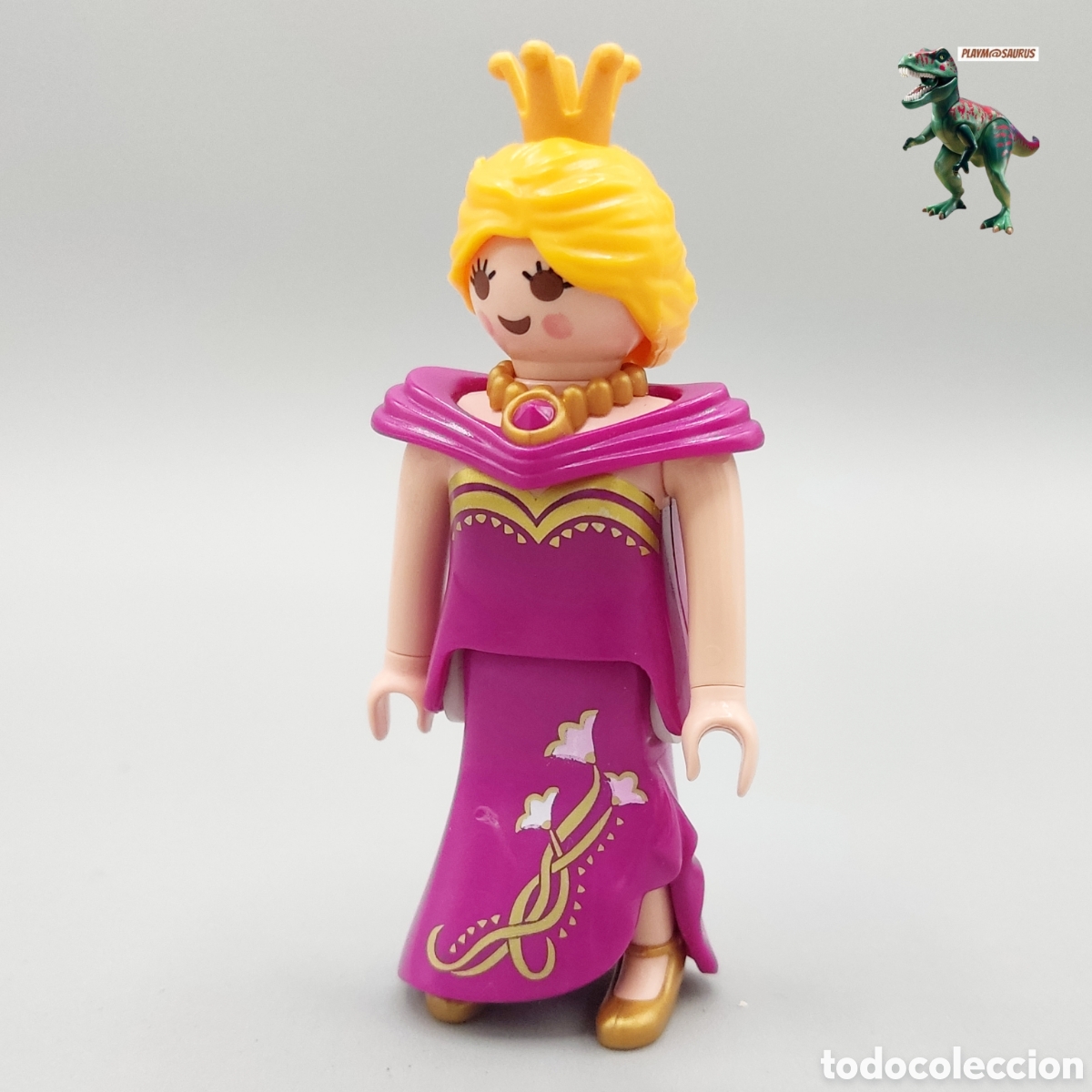 Playmobil: Playmobil figura mujer dama princesa reina palacio real mansion vestido largo nobre aristocrata