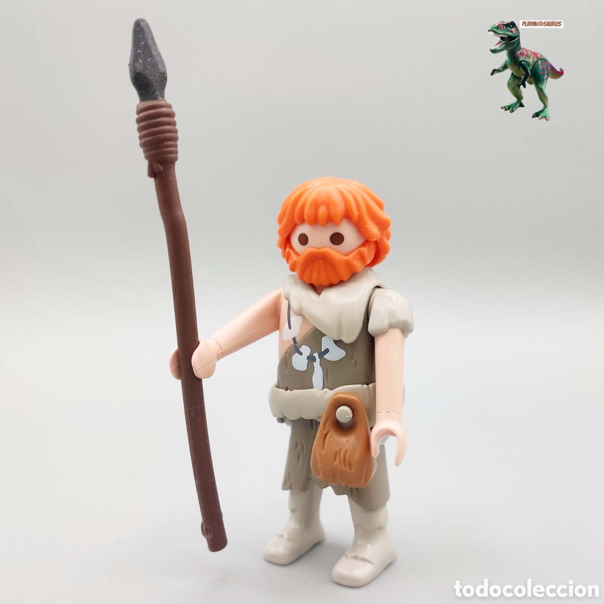 Playmobil: Playmobil figura hombre de las cavernas primitivo edad de piedra cavernicola vestido pieles