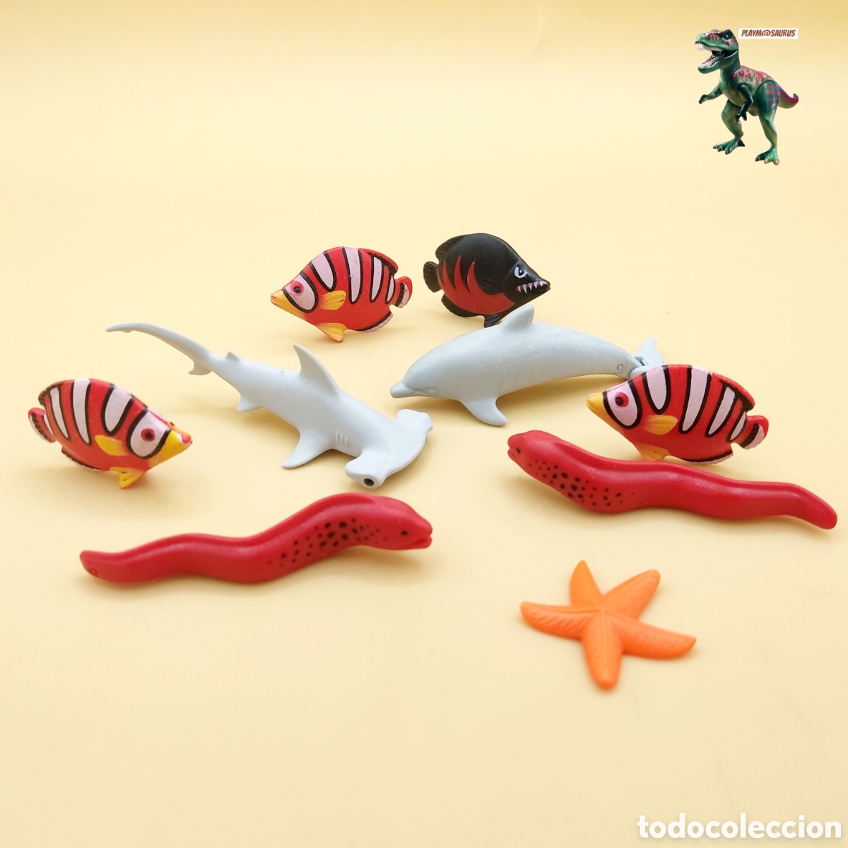 Playmobil: Playmobil lote peces animal acuario tiburon delfin pez estrella mar morena 4468 5130 5372 5876 5927