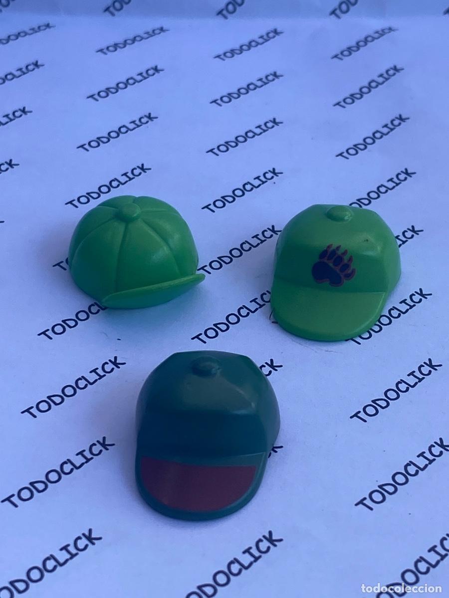 Playmobil: Playmobil gorras verdes (pedido m&iacute;nimo 5&euro;)