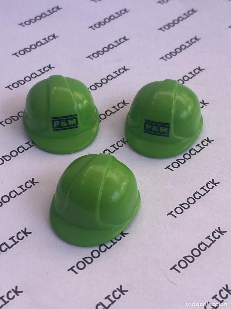 Playmobil: Playmobil cascos verdes (pedido m&iacute;nimo 5&euro;)