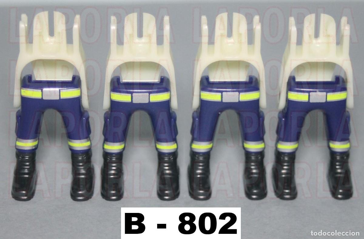 Playmobil: PLAYMOBIL 4 PIERNAS BOMBEROS CON ESQUELETO - FUEGO CUERPO SOLDADO (B-802)