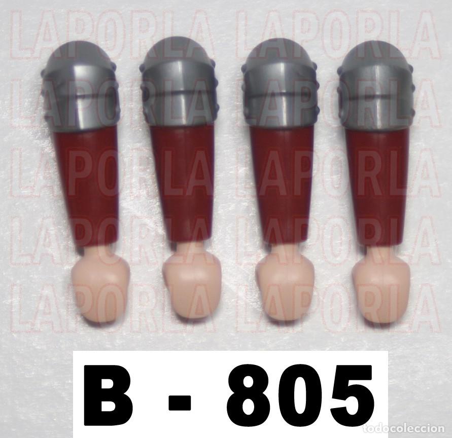 Playmobil: PLAYMOBIL 4 BRAZOS BURDEOS CON PROTECCI&Oacute;N HOMBRO - MEDIEVAL SOLDADO CABALLERO (B-805)