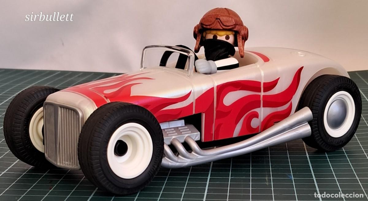 Playmobil: Figura Piloto de carreras y b&oacute;lido. Playmobil. Coche monoplaza