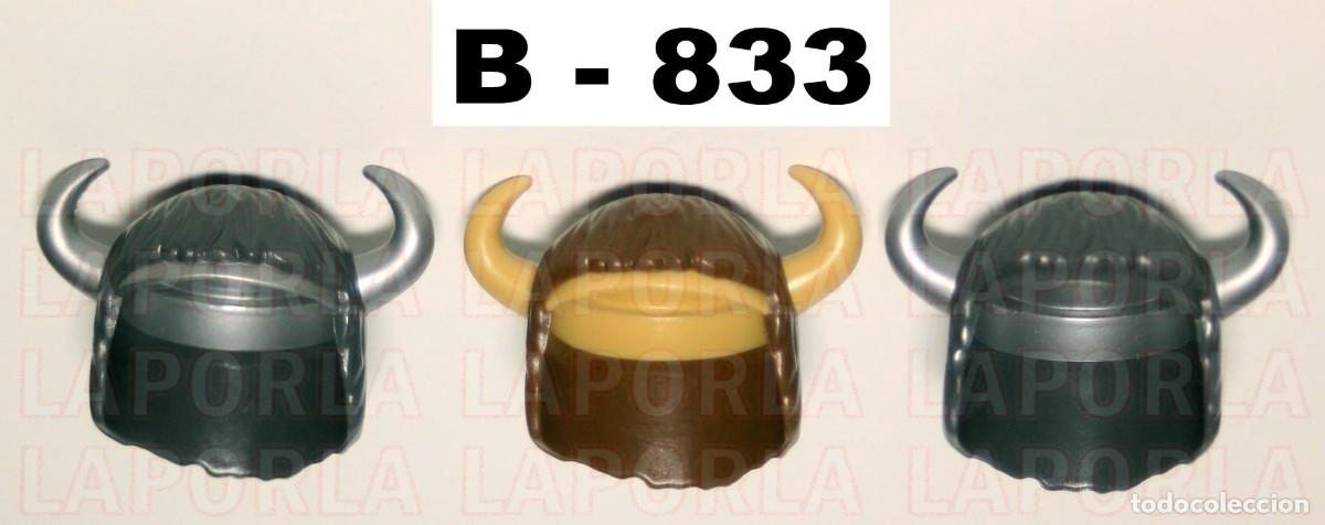 Playmobil: PLAYMOBIL 3 CASCOS INDIOS - OESTE TRIBU (B-833)